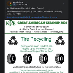 tire recycling post